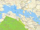 Lakes included in map E32 gps