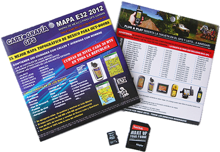 Presentaciones del mapa E32 GPS